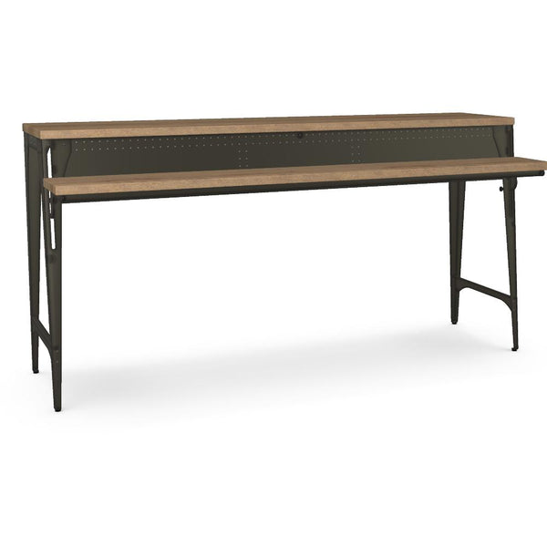 Amisco Elwood Counter Height Dining Table with Pedestal Base 50765/51+90497/80 IMAGE 1
