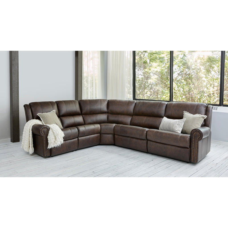 Elran Rebecca Reclining Leather 5 pc Sectional 4004-100/4004-400/4004-500/4004-480/4004-190 IMAGE 2