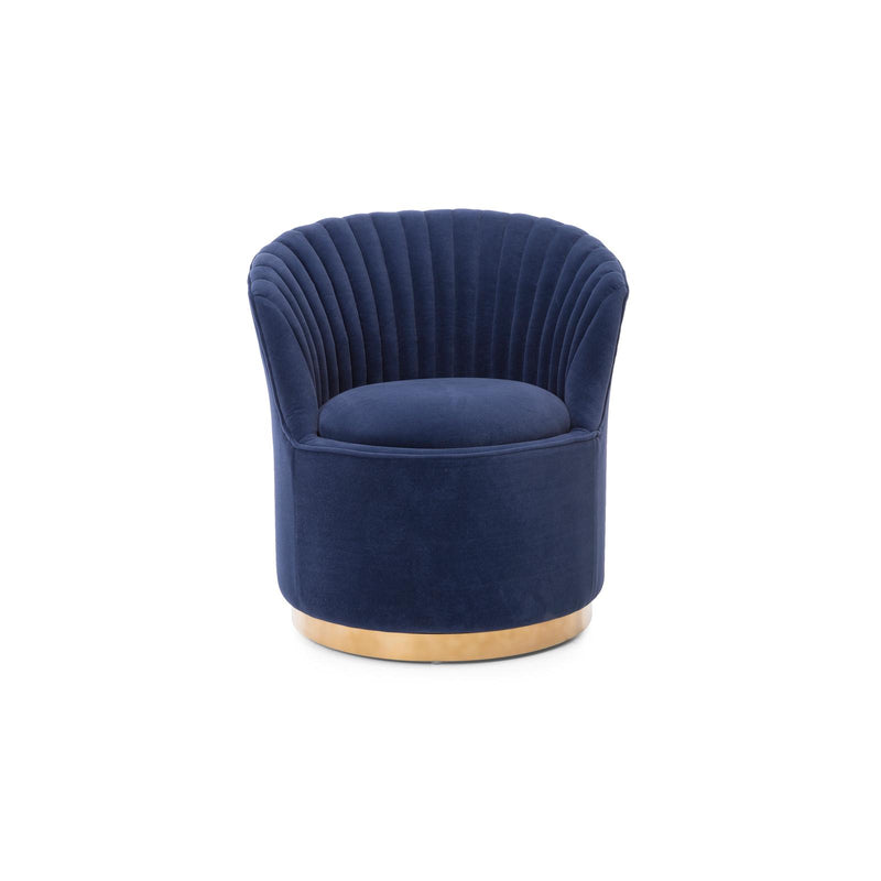 Decor-Rest Furniture Roberta Swivel Fabric Chair 011-2042C IMAGE 1