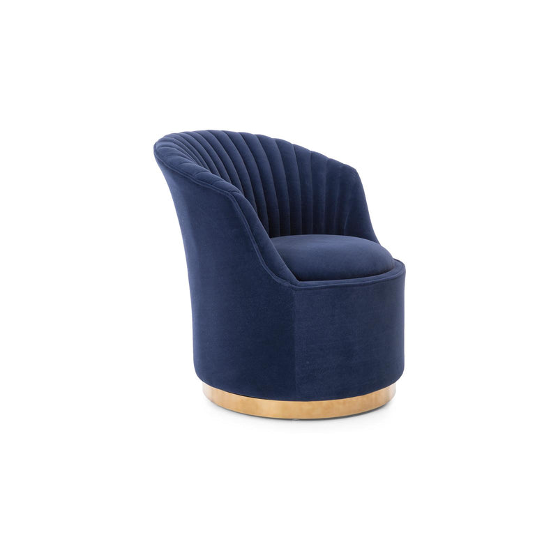 Decor-Rest Furniture Roberta Swivel Fabric Chair 011-2042C IMAGE 2
