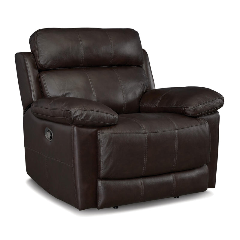 Palliser Finley Power Leather Recliner with Wall Recline Finley 41134-31 Wallhugger Power Recliner - Chocolate IMAGE 2