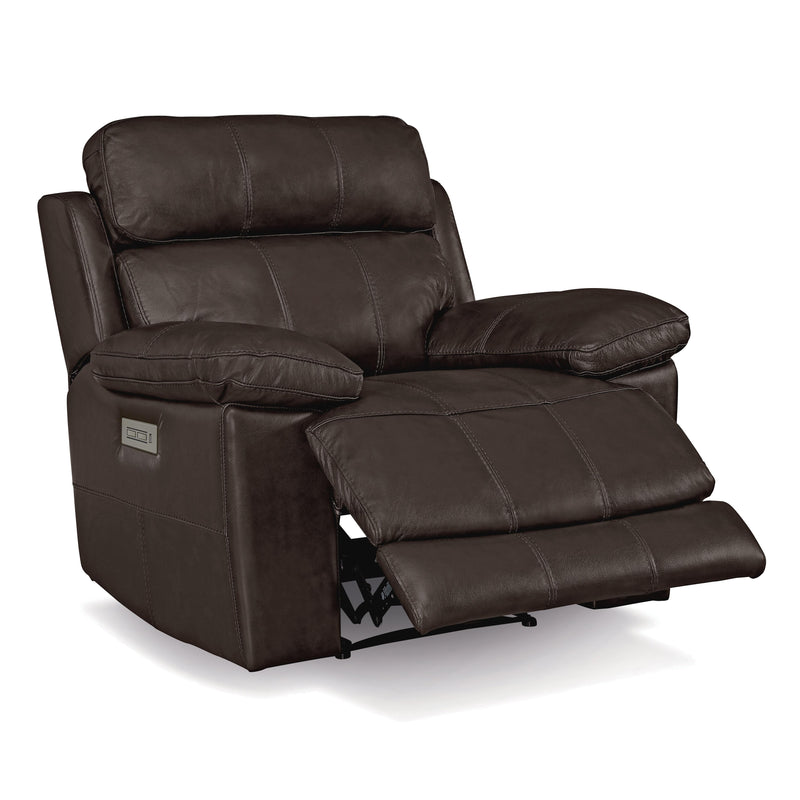Palliser Finley Power Leather Recliner with Wall Recline Finley 41134-31 Wallhugger Power Recliner - Chocolate IMAGE 3