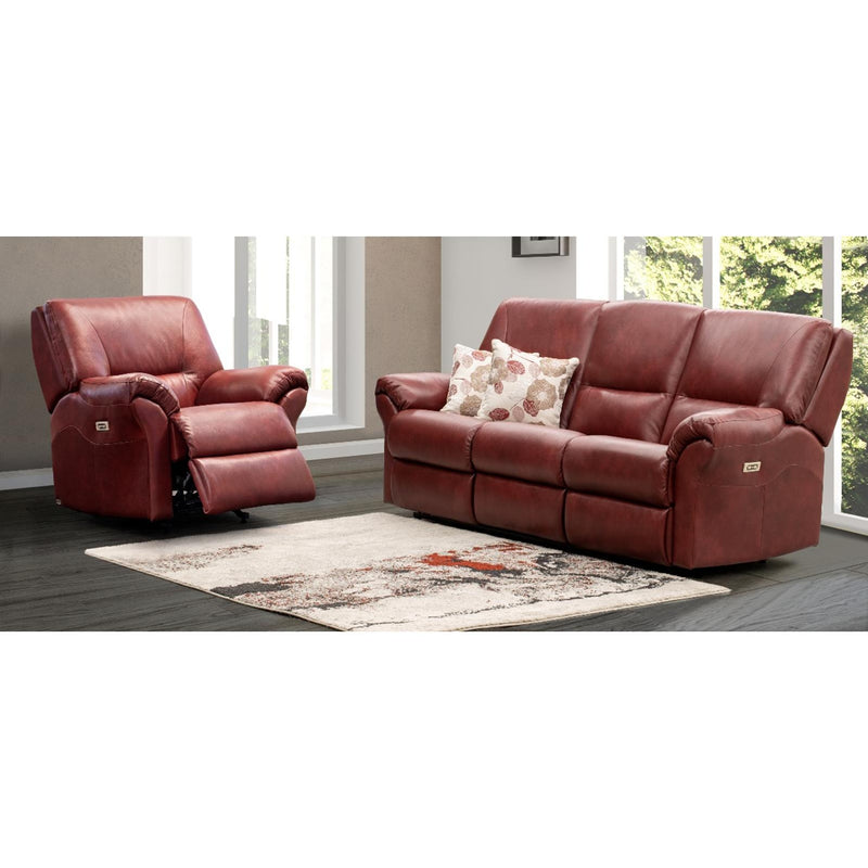 Elran Power Reclining Sofa 40116-MEC-OPH-07 Power Reclining Sofa with Power Headrest and Drawers IMAGE 2
