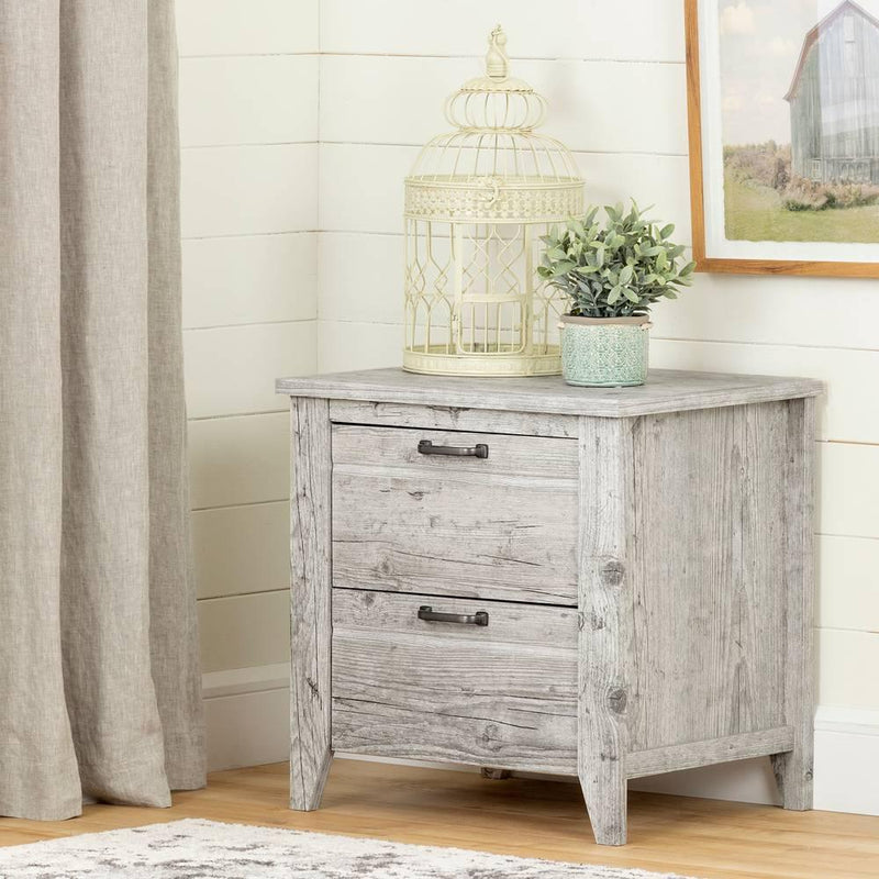 South Shore Furniture Lionel 2-Drawer Nightstand 11884 IMAGE 2