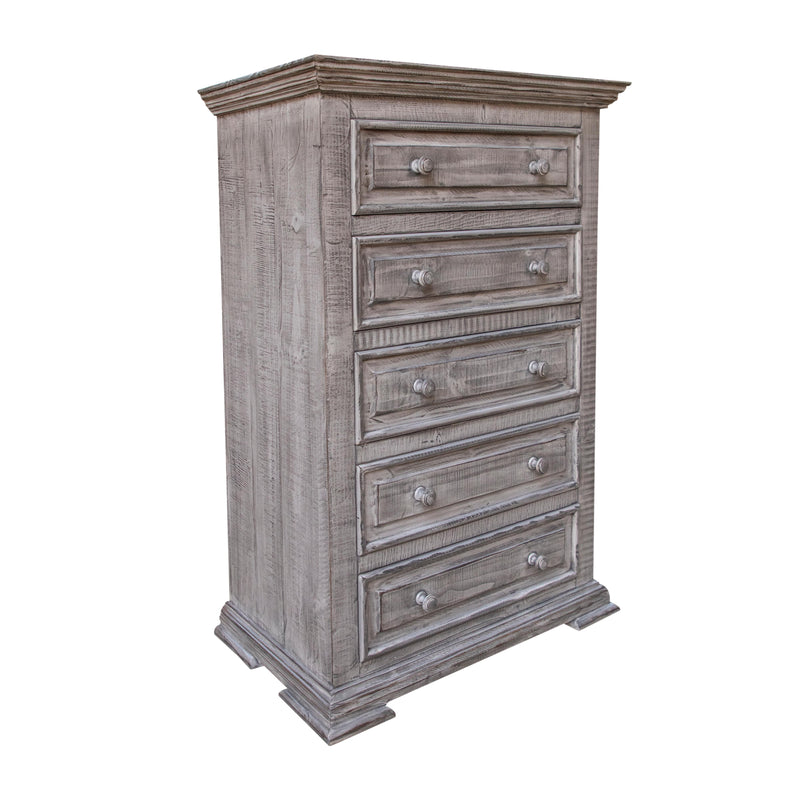 International Furniture Direct Terra Gray 5-Drawer Chest IFD1041CHT IMAGE 1