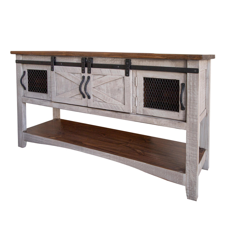 International Furniture Direct Pueblo Grey Sofa Table IFD3401SOF IMAGE 1