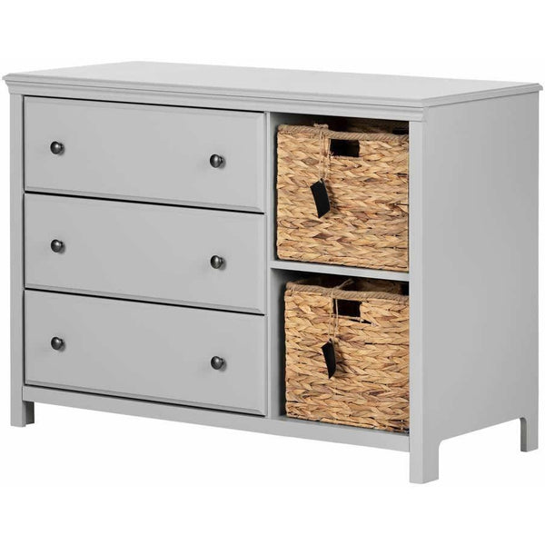 South Shore Furniture Cotton Candy 3-Drawer Kids Dresser 12138 IMAGE 1