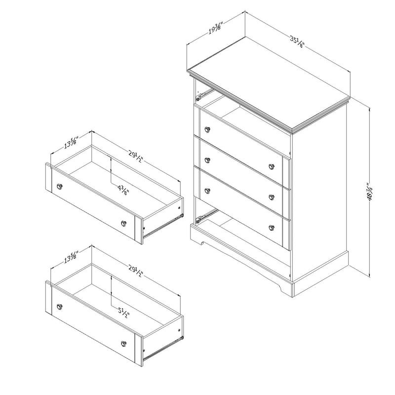 South Shore Furniture Avilla 5-Drawer Chest 11902 IMAGE 8