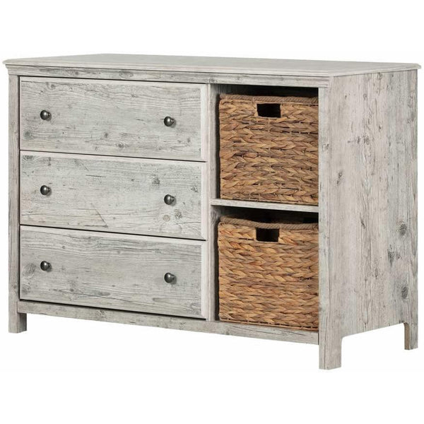 South Shore Furniture Cotton Candy 3-Drawer Kids Dresser 12687 IMAGE 1