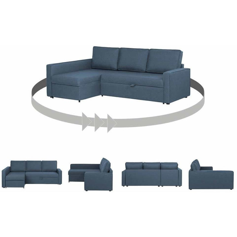 South Shore Furniture Live-it Cozy Fabric Sleeper Sectional 13054 IMAGE 6