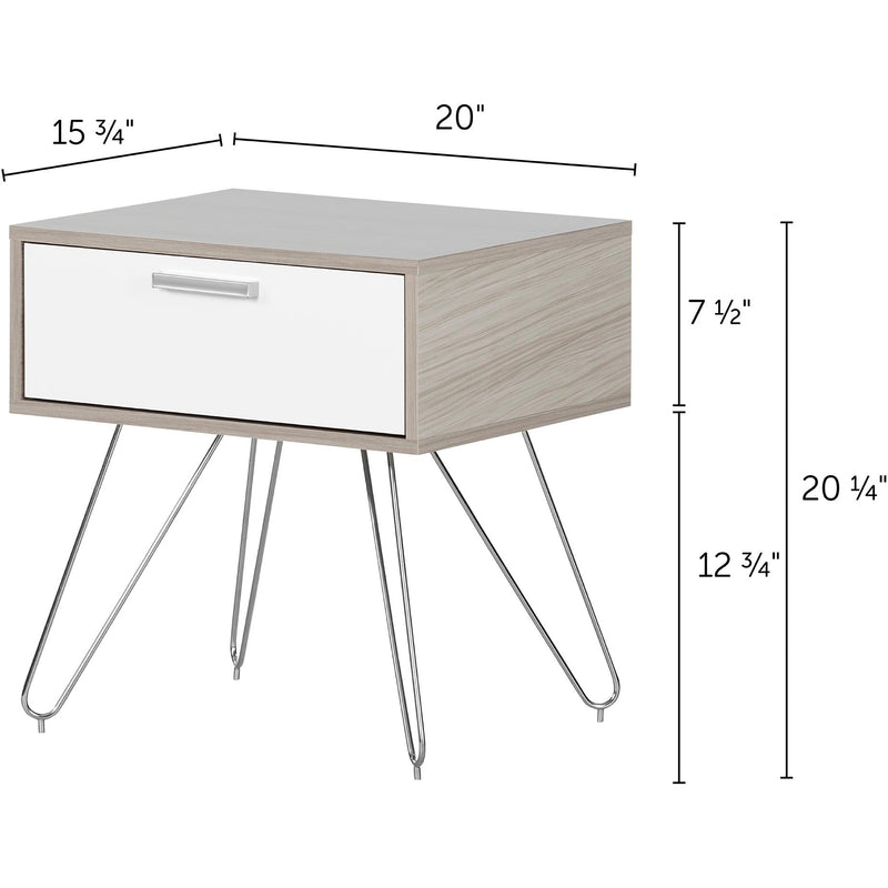 South Shore Furniture Slendel 1-Drawer Nightstand 12665 IMAGE 9