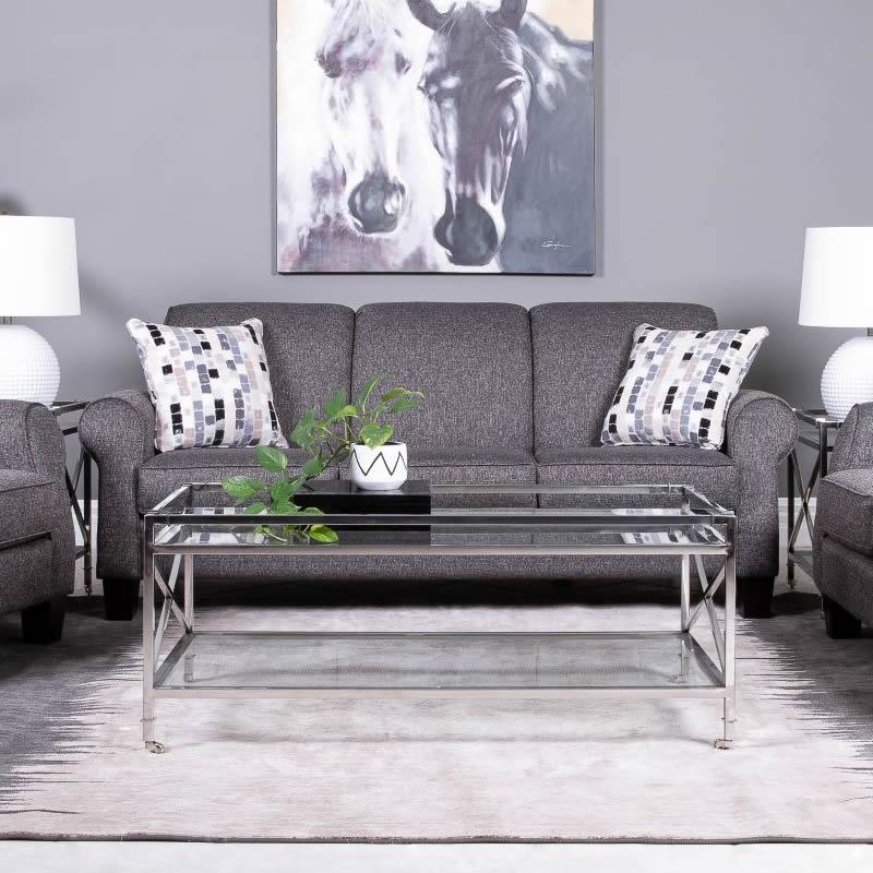 Decor-Rest Furniture Stationary Fabric Sofa 2025S-FP IMAGE 1