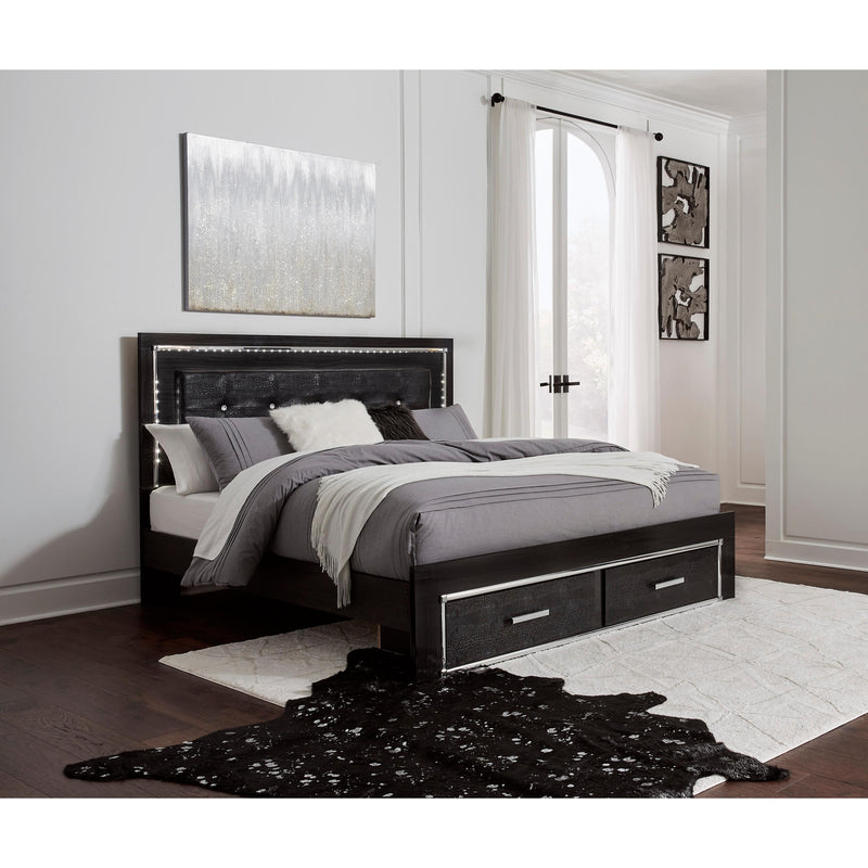 Signature Design by Ashley Kaydell King Upholstered Panel Bed with Storage B1420-58/B1420-56S/B1420-95/B100-14 IMAGE 5