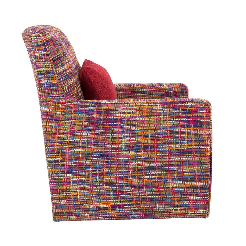 Decor-Rest Furniture Kingston Swivel Fabric Chair Kingston 7543-C Swivel Chair IMAGE 3