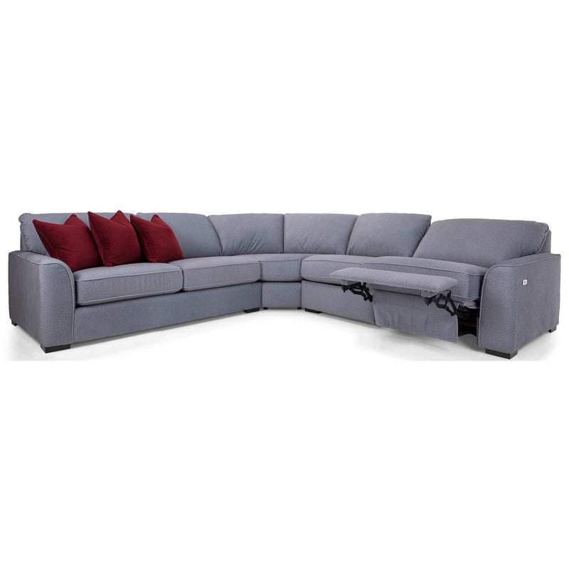 Decor-Rest Furniture Power Reclining Fabric 3 pc Sectional 2786-07/2786-04/M2786P-06 IMAGE 3