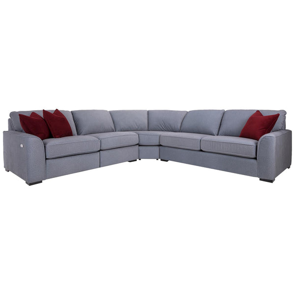 Decor-Rest Furniture Power Reclining Fabric 3 pc Sectional M2786P-07/2786-04/2786-06 IMAGE 1