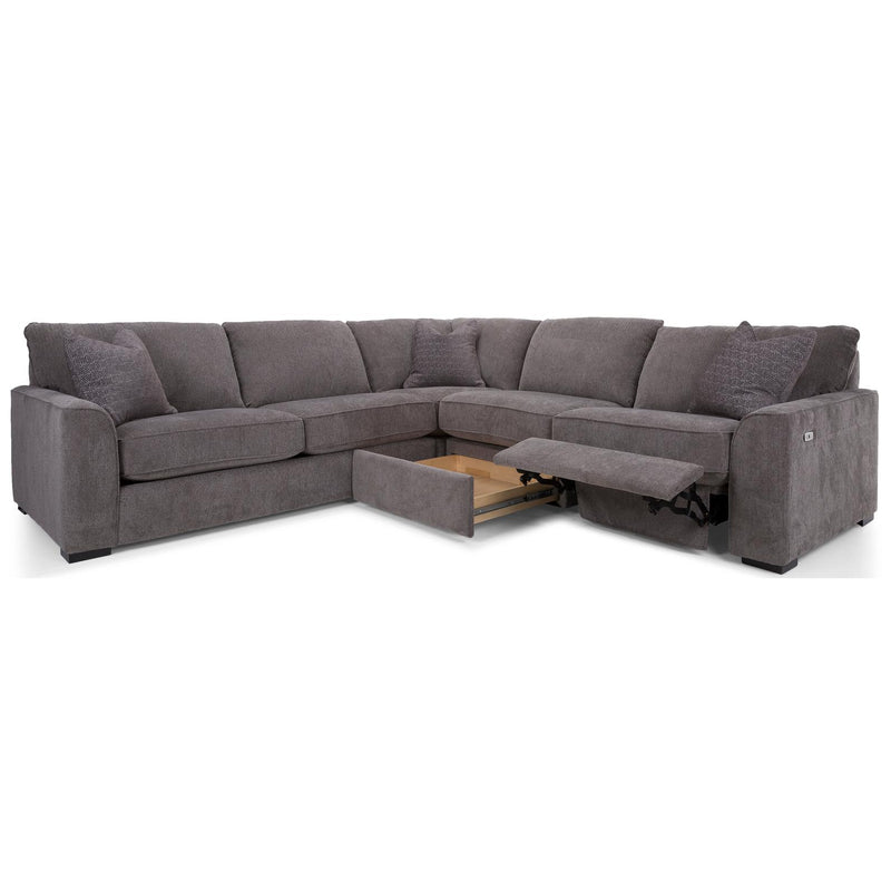 Decor-Rest Furniture Power Reclining Fabric 3 pc Sectional 2786-07/2786-05/M2786P-06 IMAGE 2