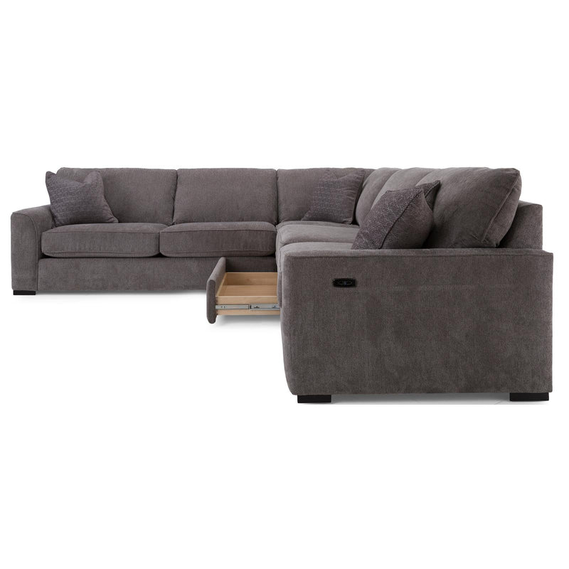 Decor-Rest Furniture Power Reclining Fabric 3 pc Sectional 2786-07/2786-05/M2786P-06 IMAGE 4
