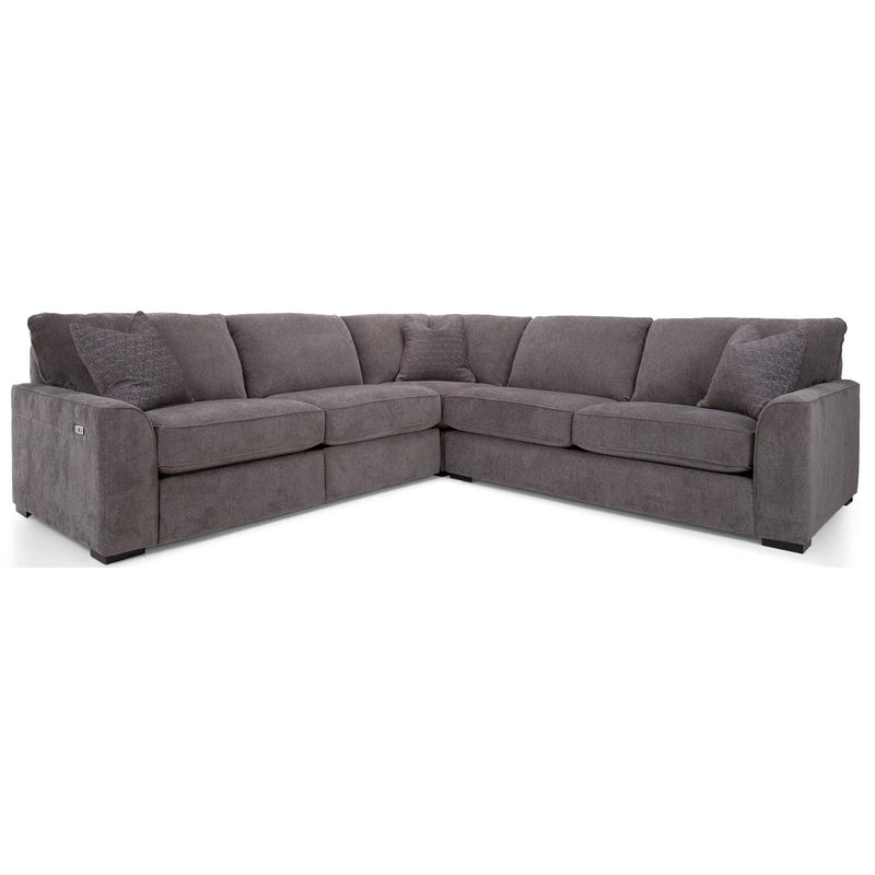 Decor-Rest Furniture Power Reclining Fabric 3 pc Sectional M2786P-07/2786-05/2786-06 IMAGE 1