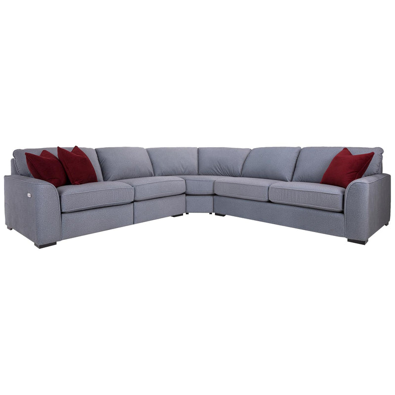 Decor-Rest Furniture Power Reclining Fabric 3 pc Sectional M2786P-53/2786-04/2786-06 IMAGE 1