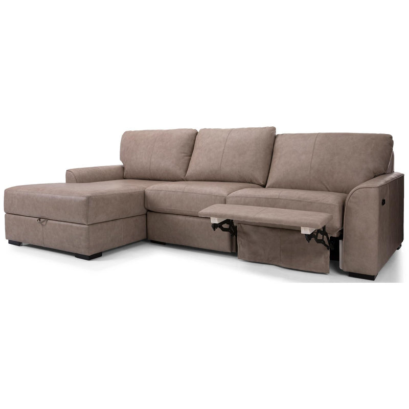 Decor-Rest Furniture Power Reclining Leather 2 pc Sectional 3786-49/M3786P-06 IMAGE 4
