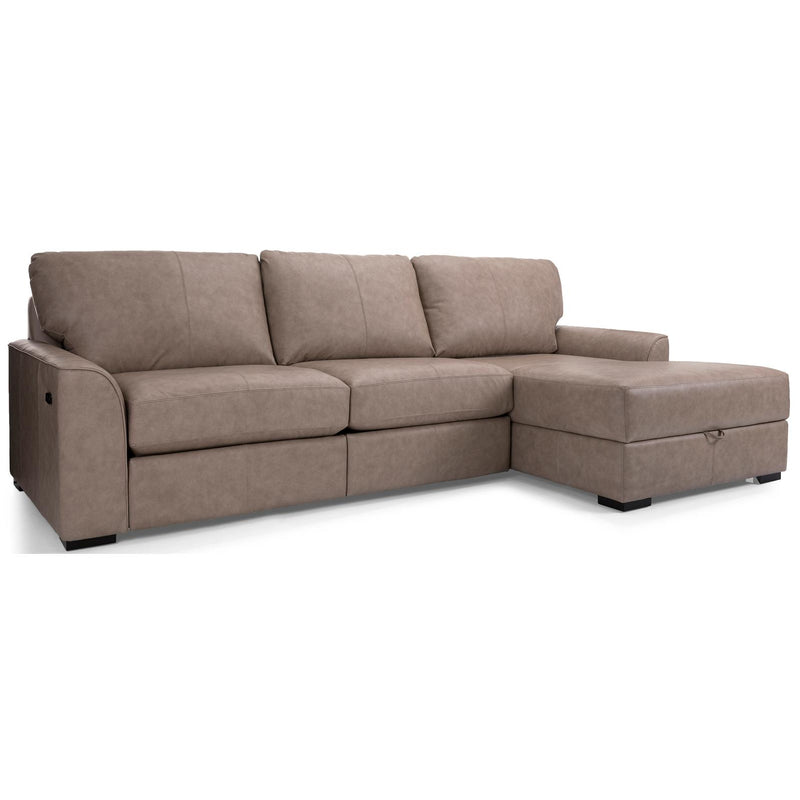 Decor-Rest Furniture Power Reclining Leather 2 pc Sectional 3786-48/M3786P-07 IMAGE 2