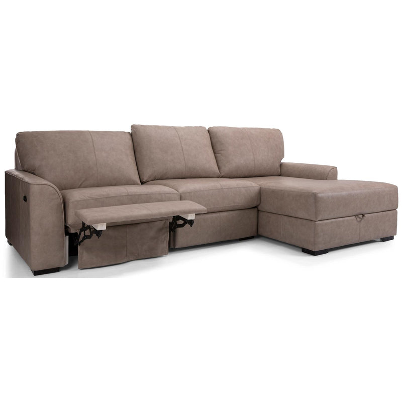Decor-Rest Furniture Power Reclining Leather 2 pc Sectional 3786-48/M3786P-53 IMAGE 3