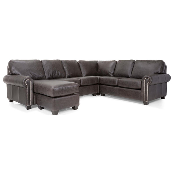 Decor-Rest Furniture Leather 3 pc Sectional 3A4-20/3A4-05/3A4-07 IMAGE 1