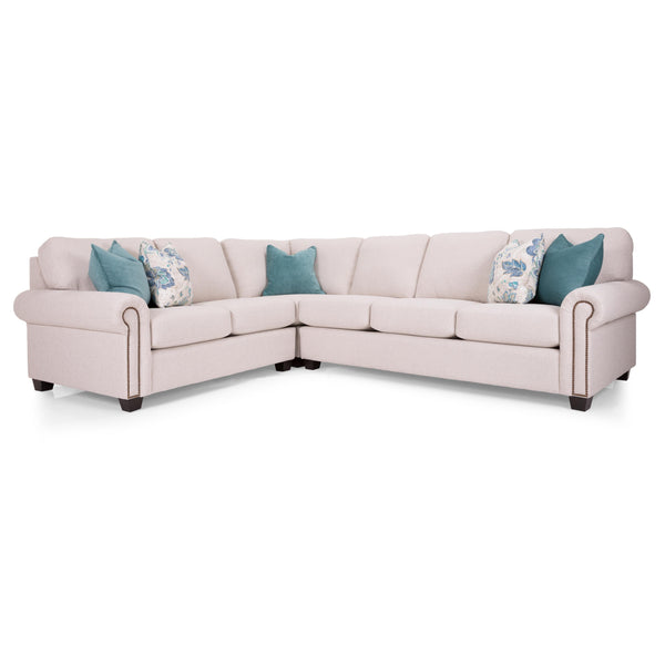 Decor-Rest Furniture Alessandra Connections Fabric 3 pc Sectional 2A4-05/2A4-07/2A4-16 IMAGE 1