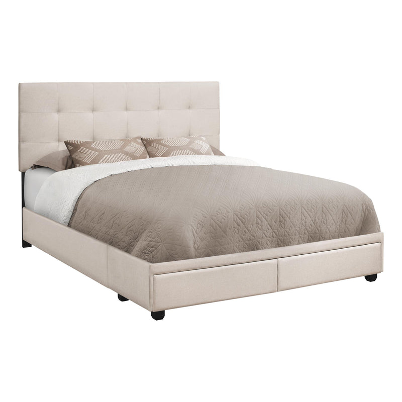 Monarch Queen Upholstered Bed with Storage I 6021Q IMAGE 1