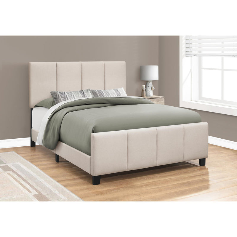 Monarch Queen Upholstered Platform Bed with Storage I 6026Q IMAGE 2