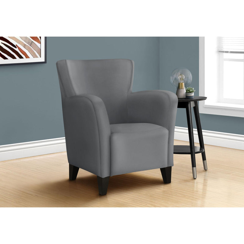 Monarch Stationary Leather look Accent Chair I 8080 IMAGE 1