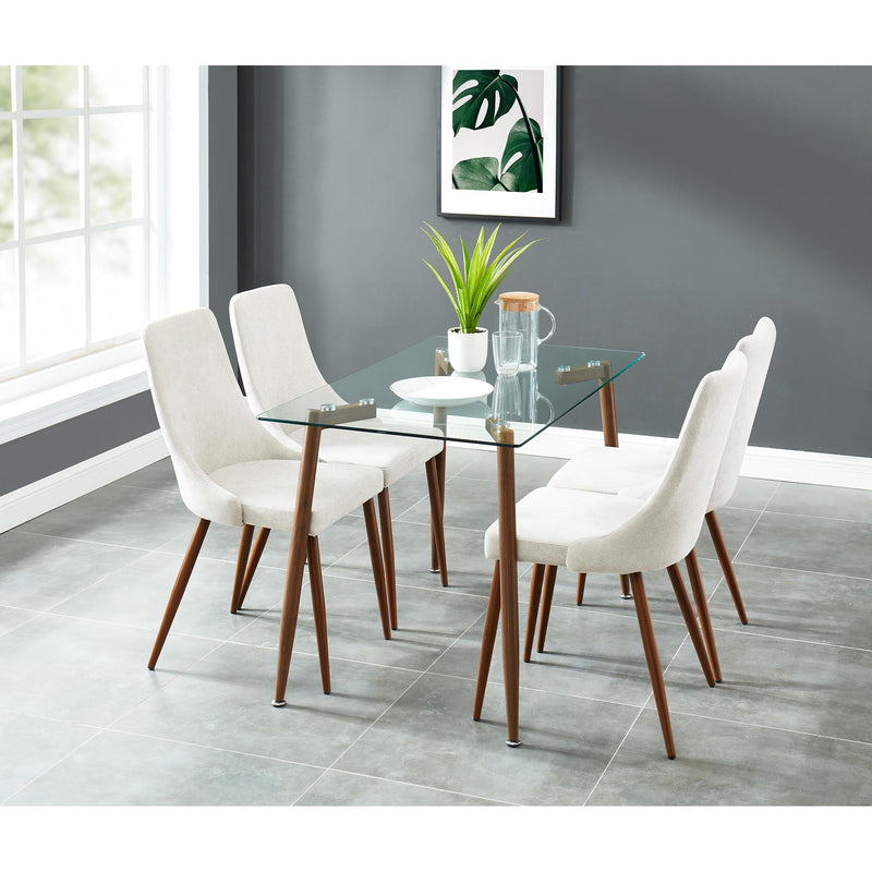 Worldwide Home Furnishings Albot/Cora 5 pc Dinette 207-453/182BG IMAGE 1