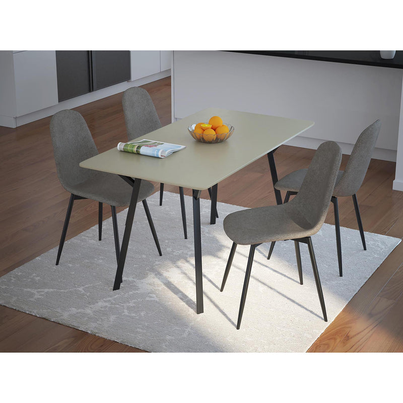 Worldwide Home Furnishings Megan 5 pc Dinette 207-552GY IMAGE 2