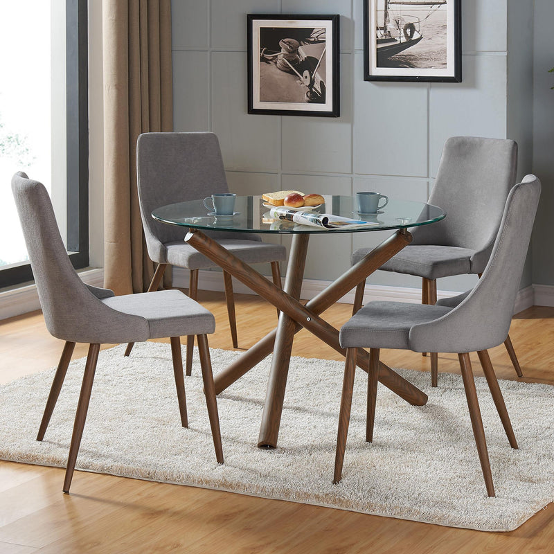 Worldwide Home Furnishings Rocca/Cora 5 pc Dinette 207-264/182GY IMAGE 1