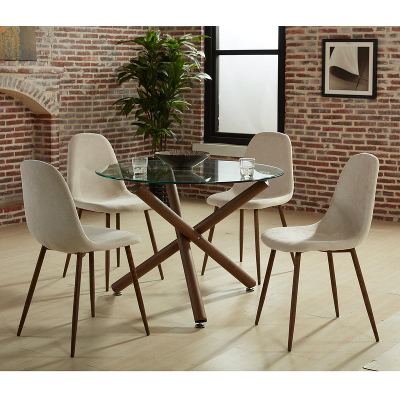 Worldwide Home Furnishings Rocca/Lyna 5 pc Dinette 207-264/250BG IMAGE 1