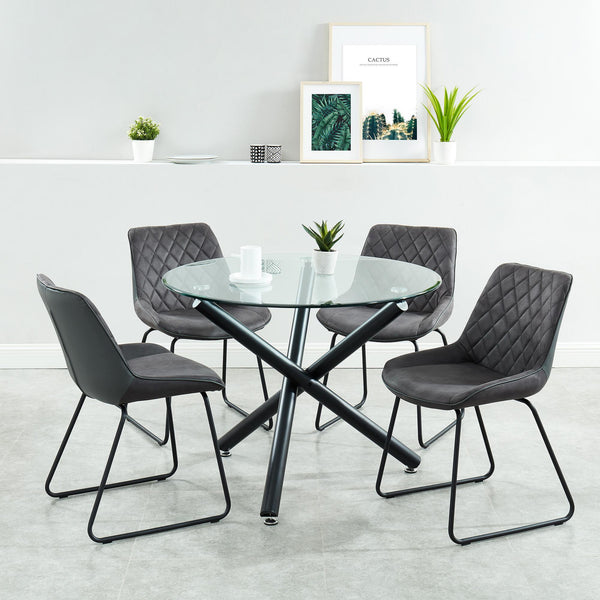 Worldwide Home Furnishings Suzette/Calvin 5 pc Dinette 207-476/112CH IMAGE 1