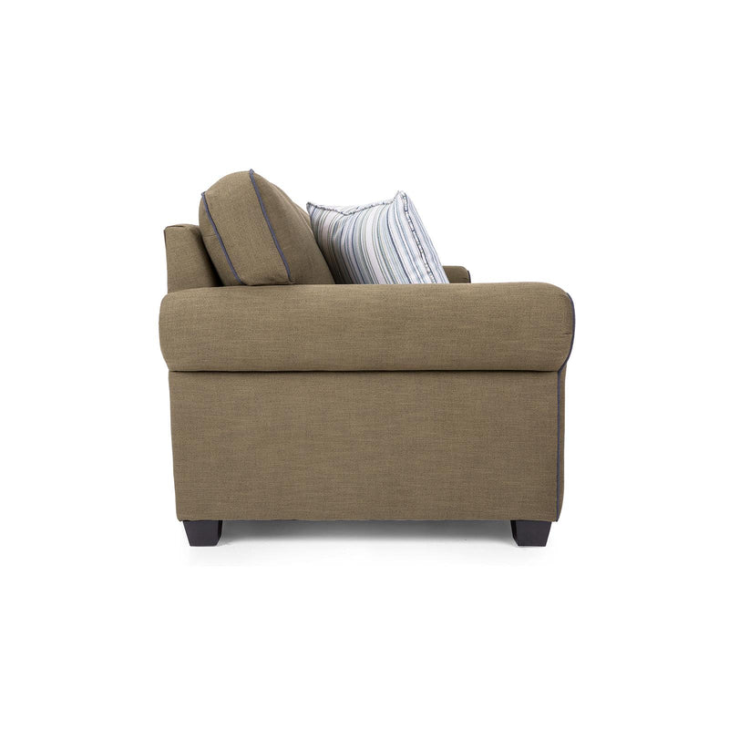Decor-Rest Furniture Stationary Fabric Sofa 2179-S Sofa - Brown/Blue IMAGE 3