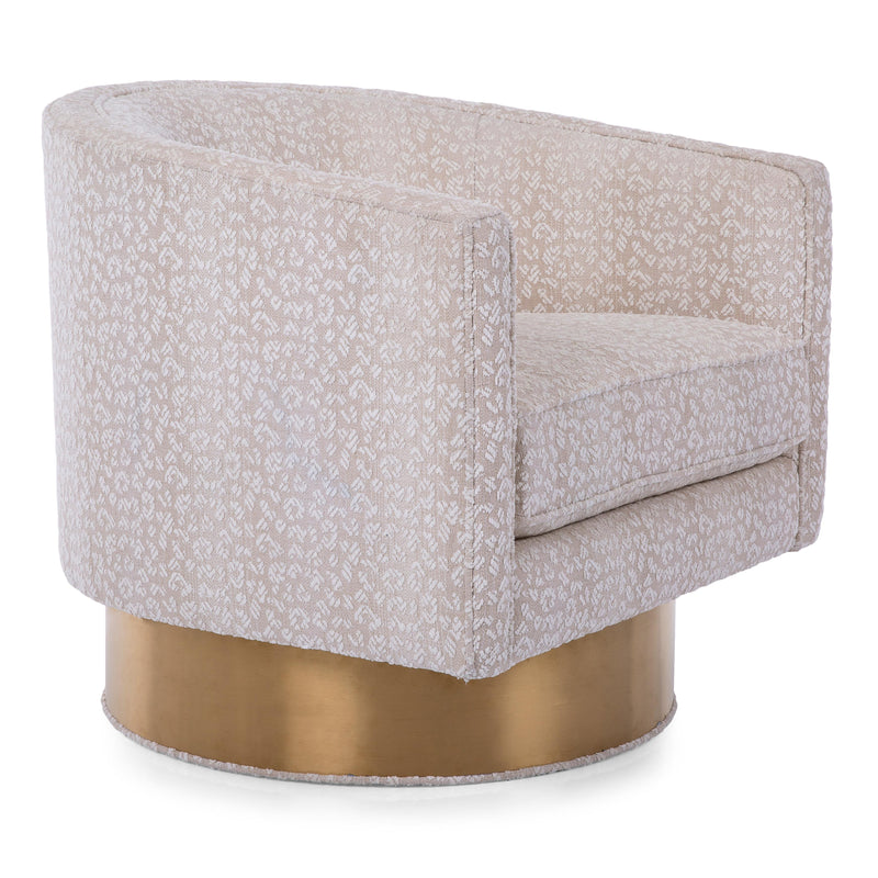 Decor-Rest Furniture Swivel Fabric Chair 2081 Swivel Chair IMAGE 2
