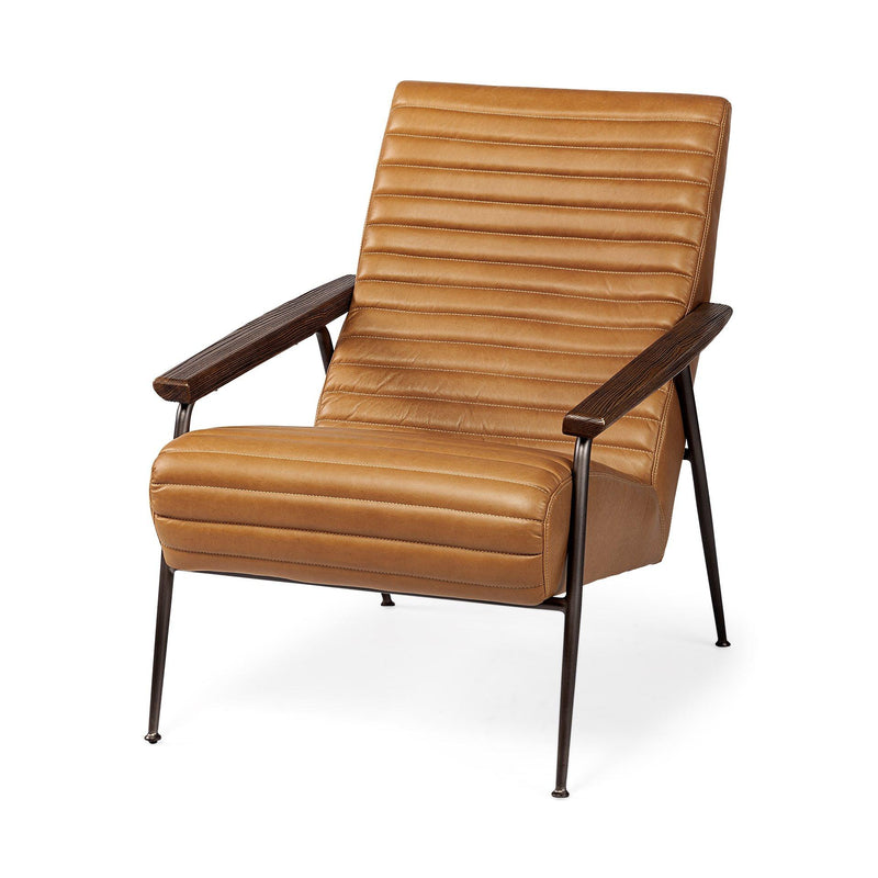 Mercana Grosjean Stationary Leather Accent Chair 69131 IMAGE 2
