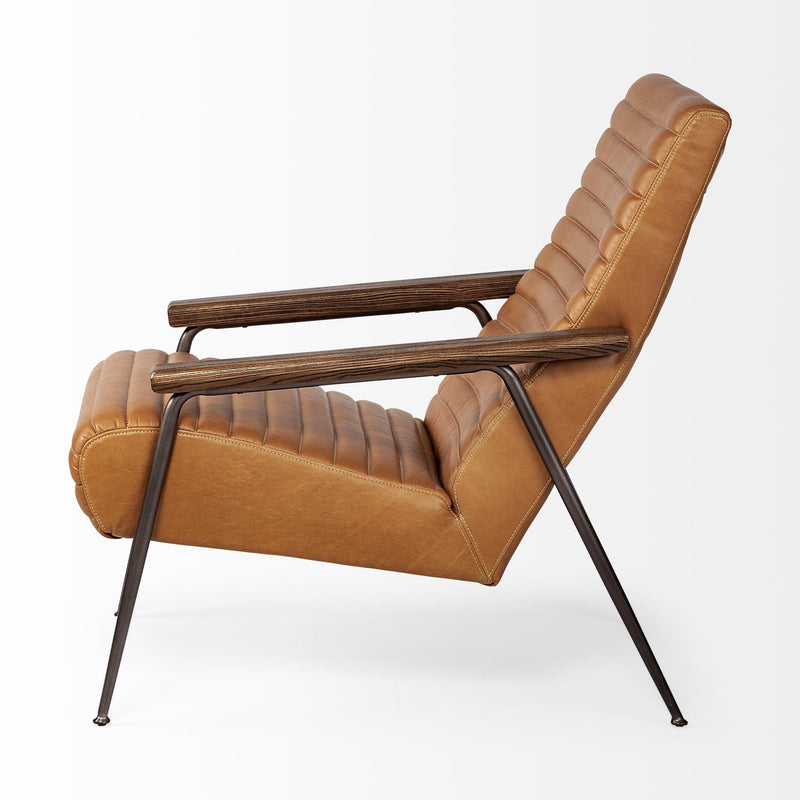 Mercana Grosjean Stationary Leather Accent Chair 69131 IMAGE 3