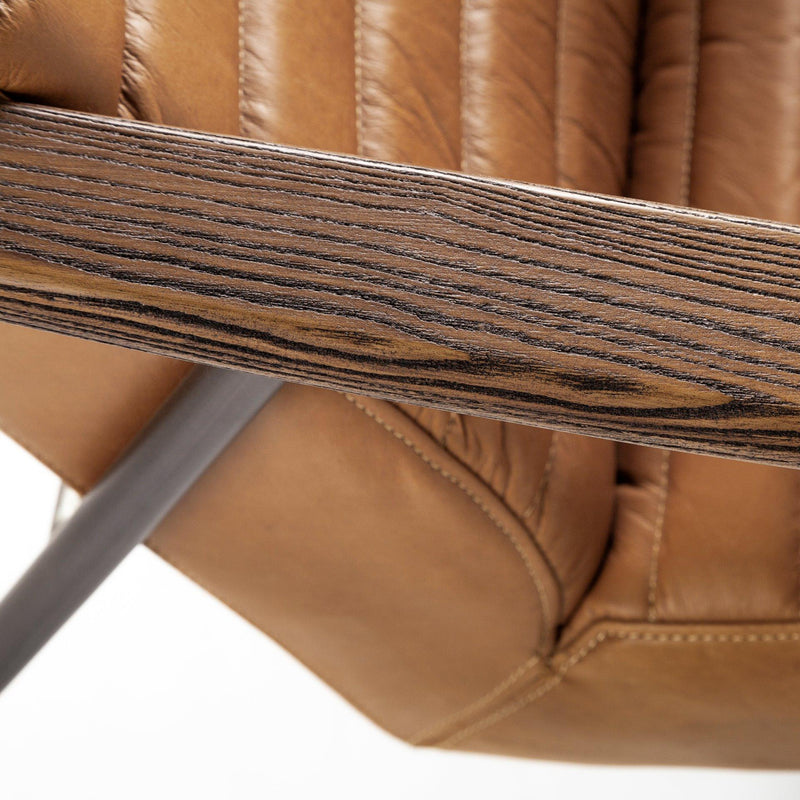 Mercana Grosjean Stationary Leather Accent Chair 69131 IMAGE 8