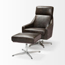 Mercana Abbott I Suspended Leather Accent Chair 68305 IMAGE 6