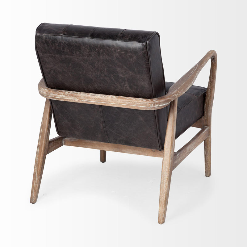 Mercana Phineas Stationary Leather Accent Chair 67687 IMAGE 5