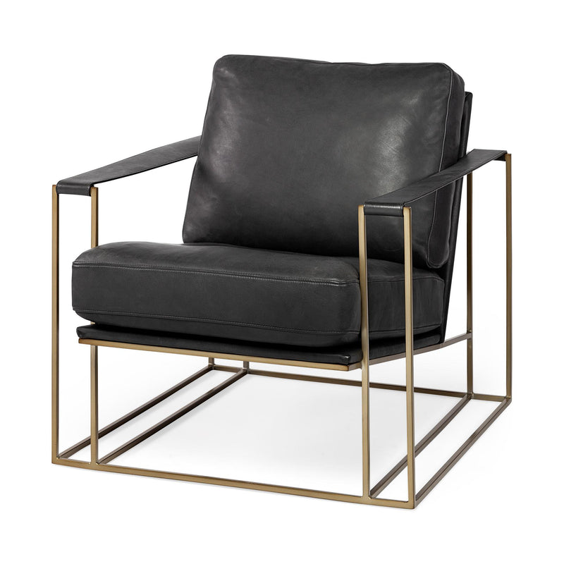 Mercana Watson Stationary Leather Accent Chair 69134 IMAGE 2