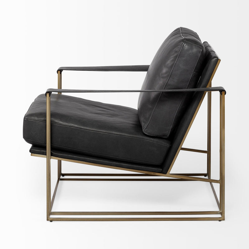Mercana Watson Stationary Leather Accent Chair 69134 IMAGE 3