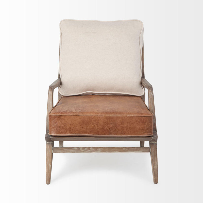 Mercana Harman II Stationary Fabric and Leather Accent Chair 67512 IMAGE 1