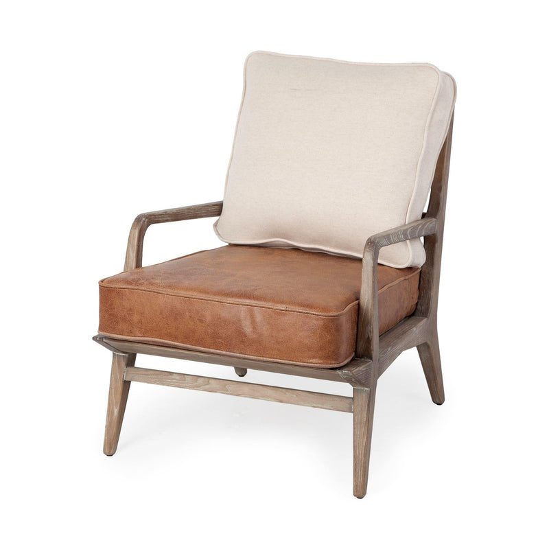 Mercana Harman II Stationary Fabric and Leather Accent Chair 67512 IMAGE 2