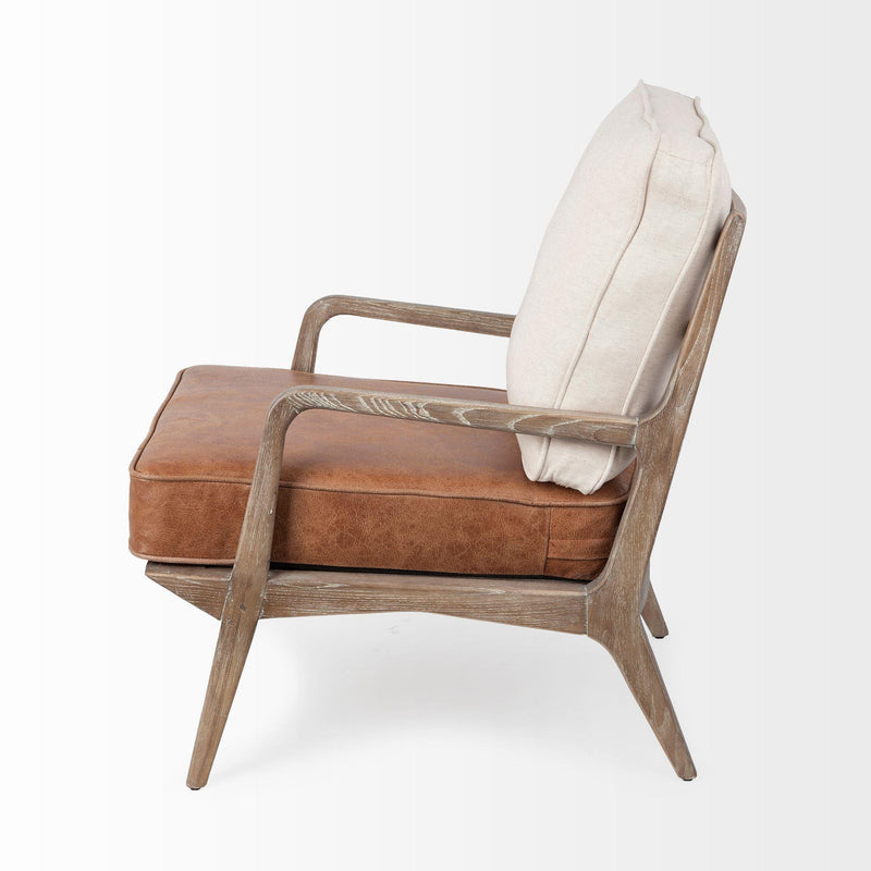 Mercana Harman II Stationary Fabric and Leather Accent Chair 67512 IMAGE 3