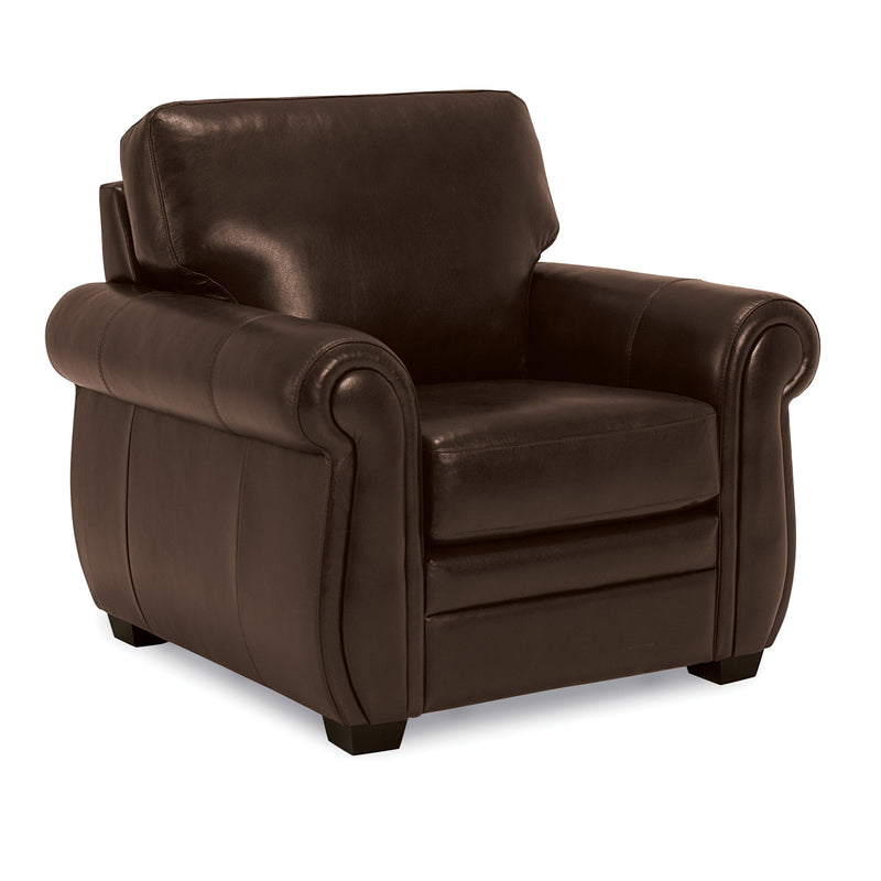 Palliser Borrego Stationary Leather Match Chair 77890-02-GRADE100-WALNUT IMAGE 1